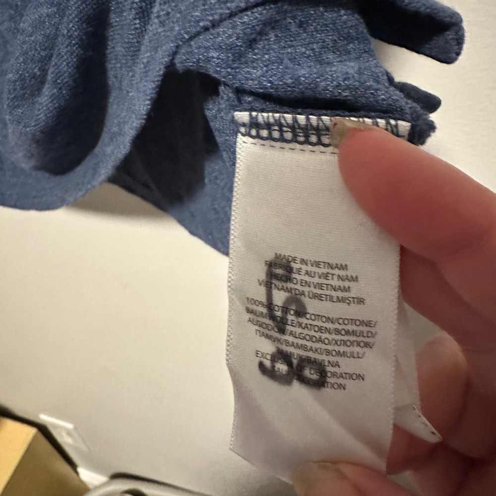 Polo Ralph Lauren Mens Blue Heathered Cotton Classic Fit Polo Shirt Large L - Picture 4 of 5